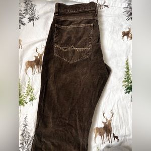 Brown Corduroy Wrangles Pants